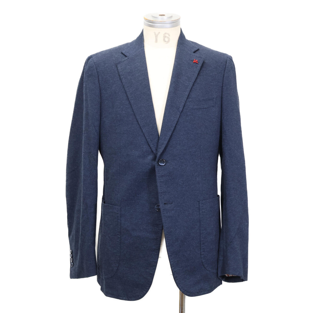 ISAIA イザイア 【美品/国内正規】PR41 06612 03556 コットン 2Bシングル カジュアルスーツ スーツ セットアップ