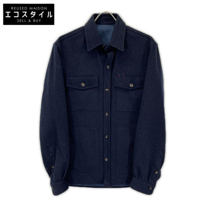 ISAIA イザイア ICONICO ネイビー カシミヤ シャツジャケット ジャケット