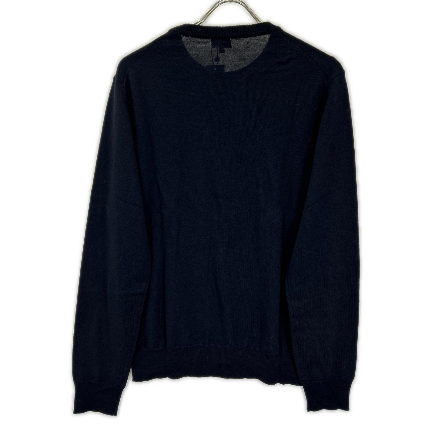 ISAIA イザイア MGKX05 ブラック クルーネック ハイゲージ ニット トップス