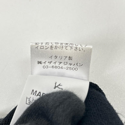 ISAIA イザイア MGKX05 ブラック クルーネック ハイゲージ ニット トップス