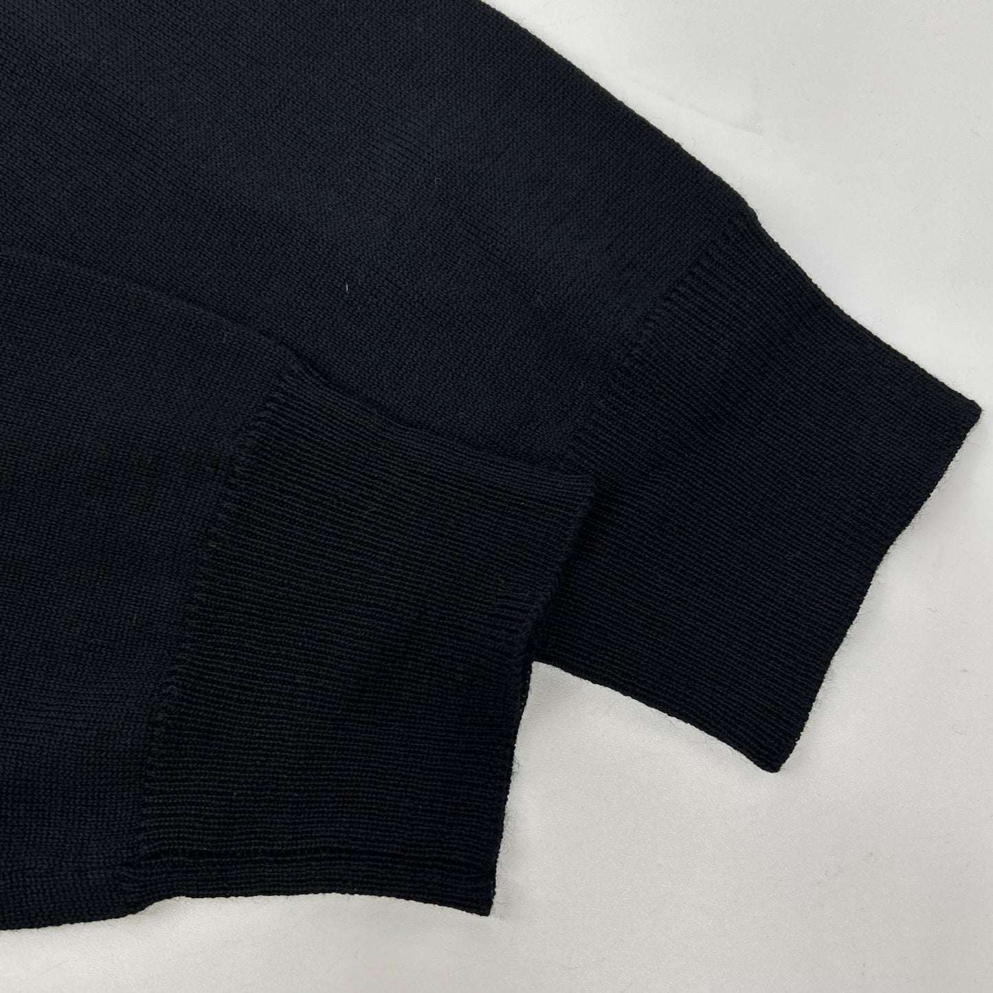 ISAIA イザイア MGKX05 ブラック クルーネック ハイゲージ ニット トップス