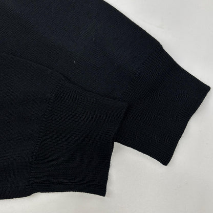 ISAIA イザイア MGKX05 ブラック クルーネック ハイゲージ ニット トップス
