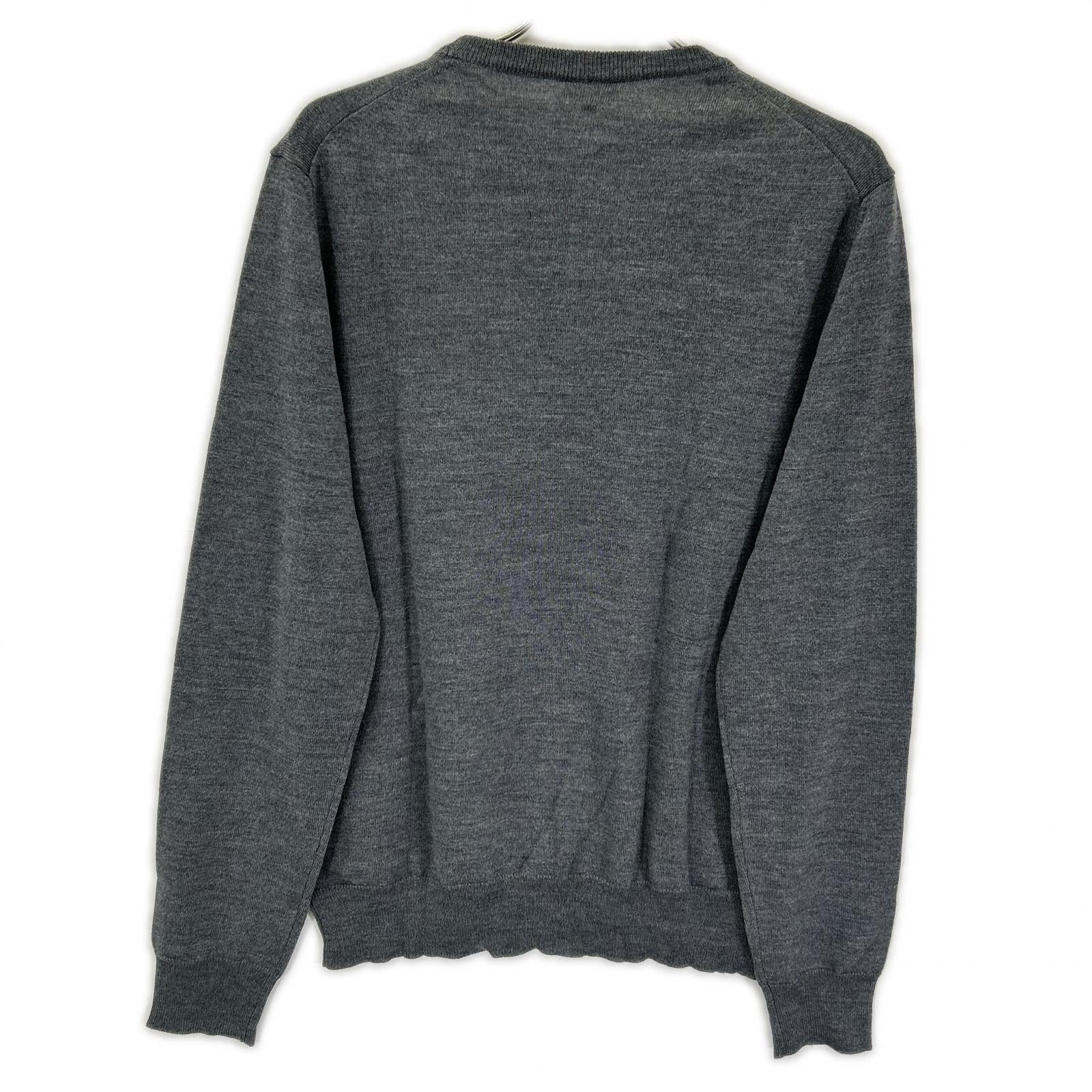 ISAIA イザイア MGKX05 グレー クルーネック ハイゲージ ニット トップス
