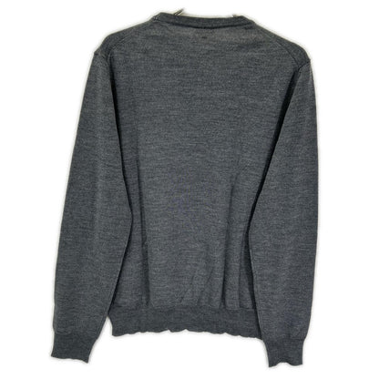 ISAIA イザイア MGKX05 グレー クルーネック ハイゲージ ニット トップス