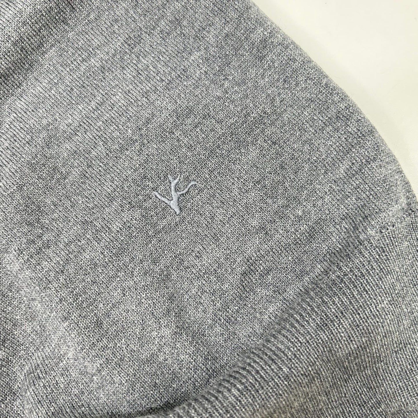 ISAIA イザイア MGKX05 グレー クルーネック ハイゲージ ニット トップス