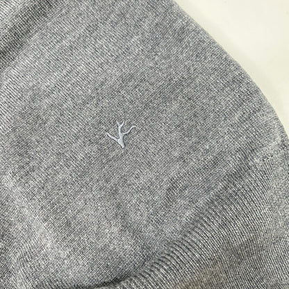 ISAIA イザイア MGKX05 グレー クルーネック ハイゲージ ニット トップス