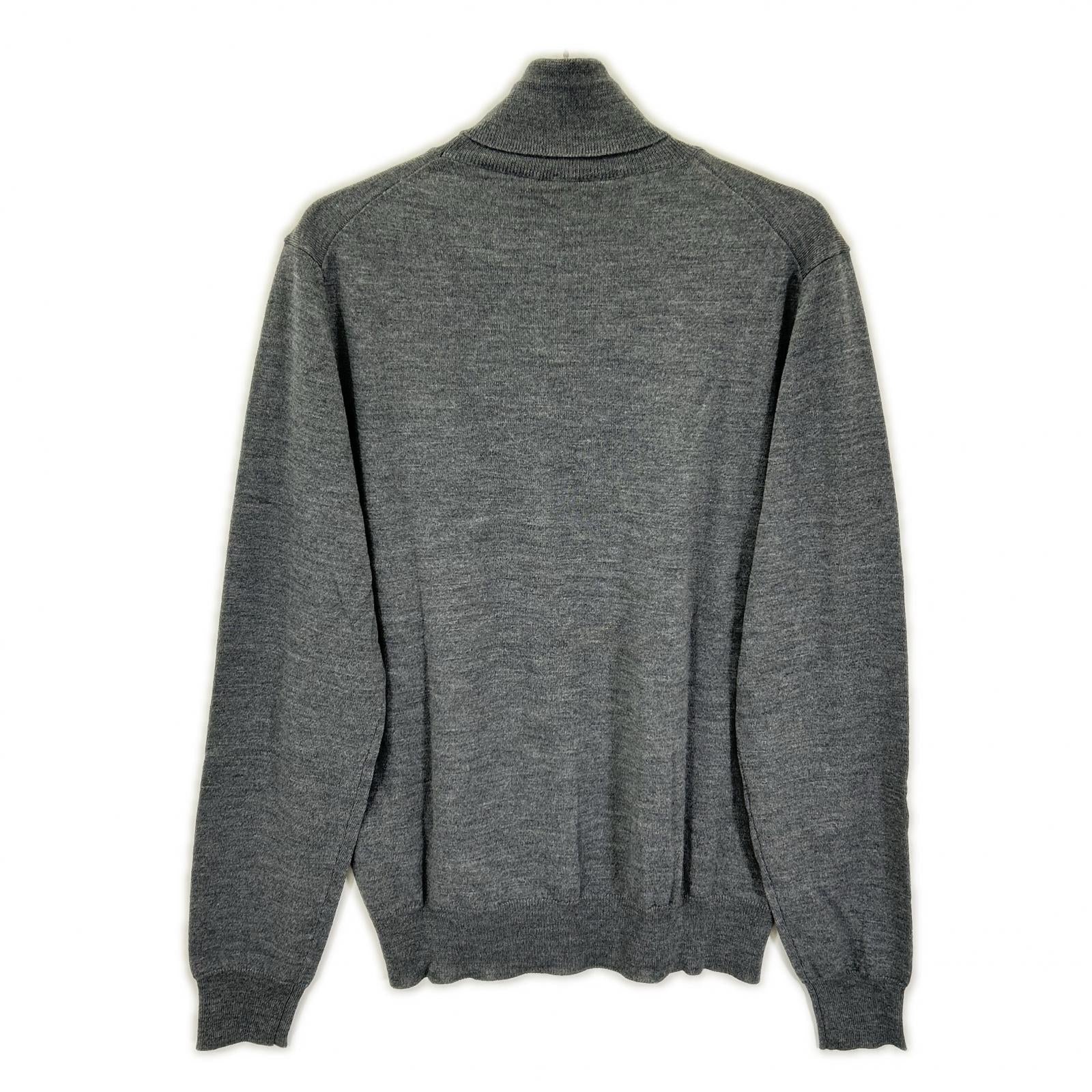ISAIA イザイア MGKX07 グレー ハイネック ハイゲージ ニット トップス