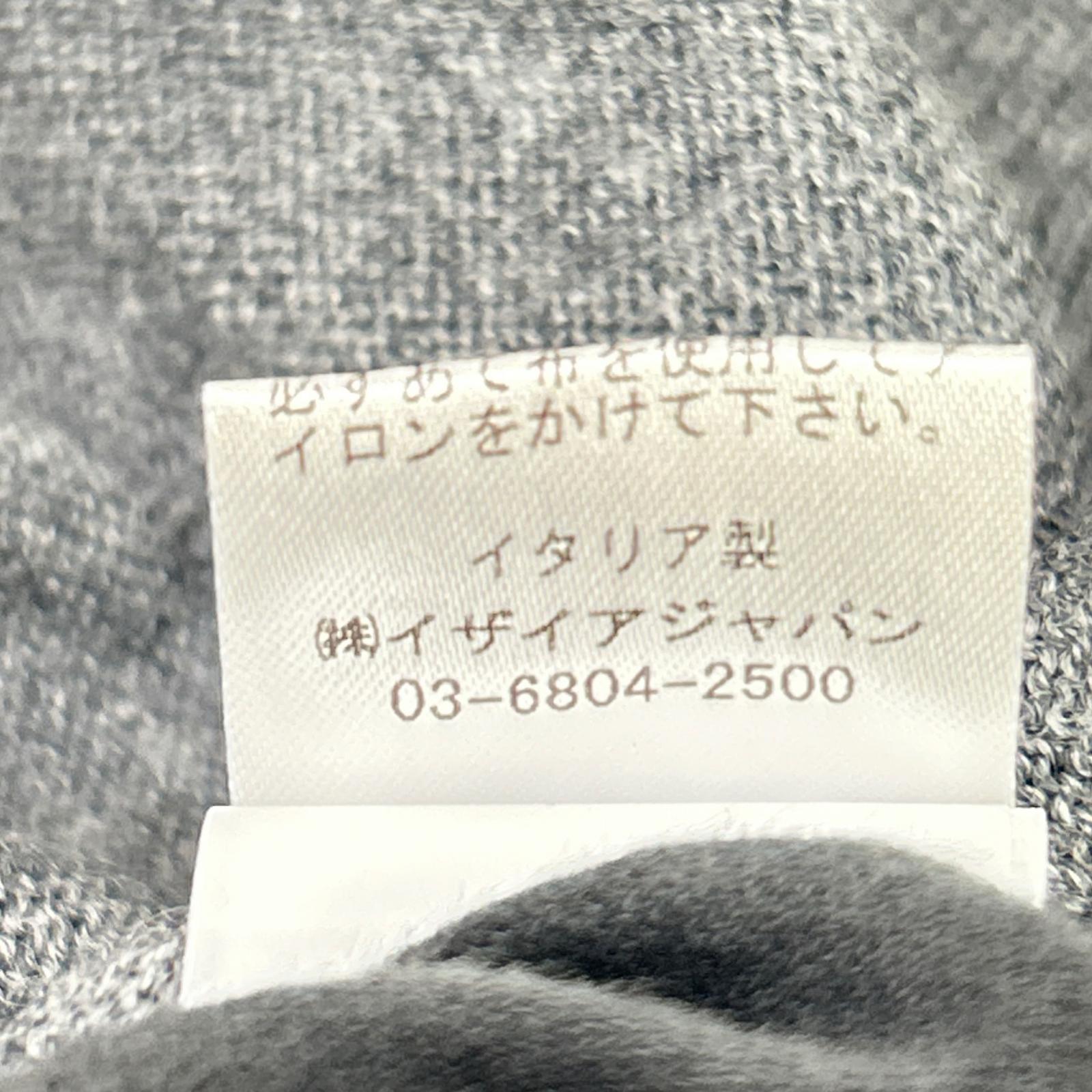 ISAIA イザイア MGKX07 グレー ハイネック ハイゲージ ニット トップス