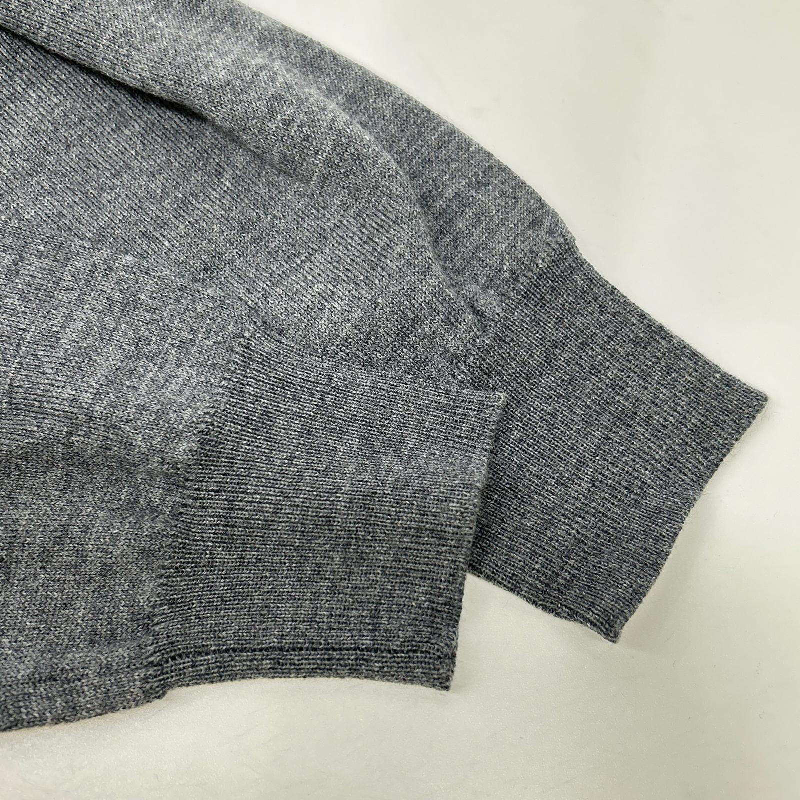 ISAIA イザイア MGKX07 グレー ハイネック ハイゲージ ニット トップス