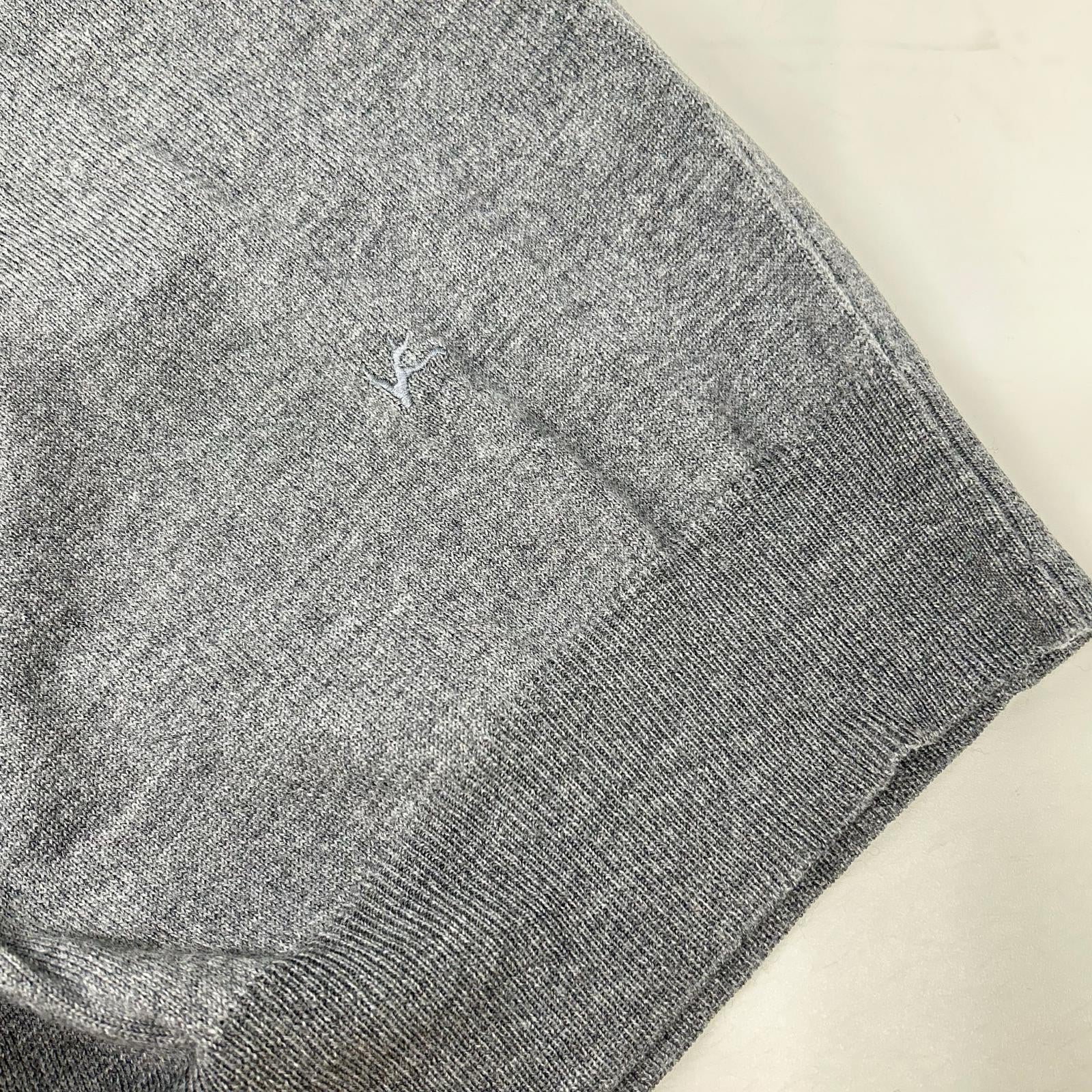 ISAIA イザイア MGKX07 グレー ハイネック ハイゲージ ニット トップス