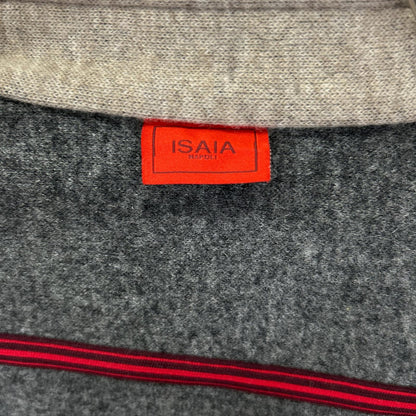 ISAIA イザイア OVERSHIRT KOREA ウールナイロン バンドカラーシャツ トップス