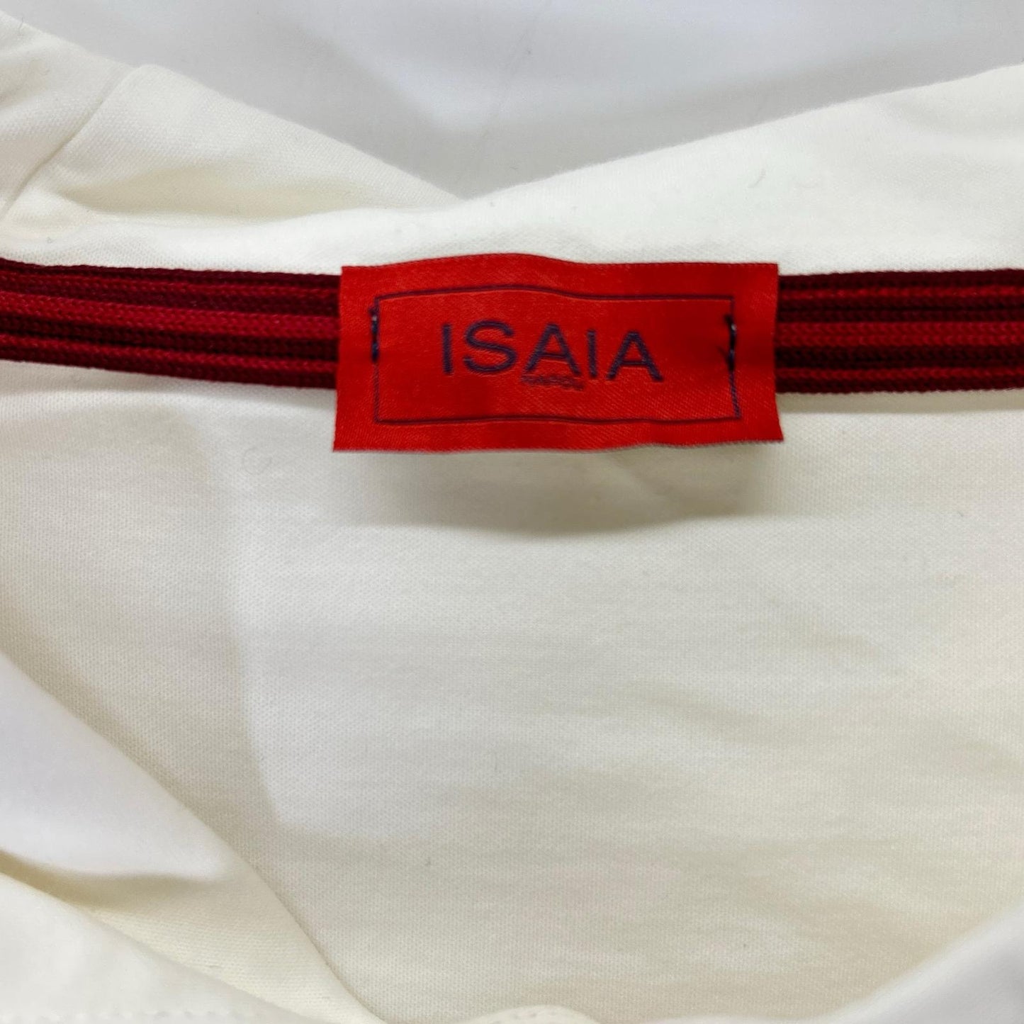 ISAIA イザイア MCF013 ホワイト ストレッチ プルオーバーパーカ トップス