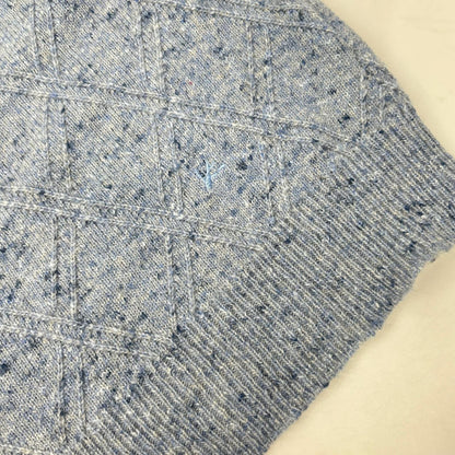 ISAIA イザイア MG7749 ブルー ミドルゲージ ハイネックニット トップス