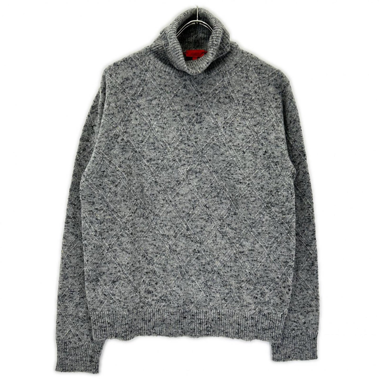 ISAIA イザイア MG7749 グレー ミドルゲージ ハイネックニット トップス
