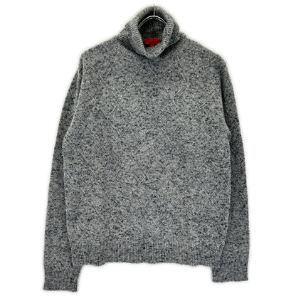 ISAIA イザイア MG7749 グレー ミドルゲージ ハイネックニット トップス