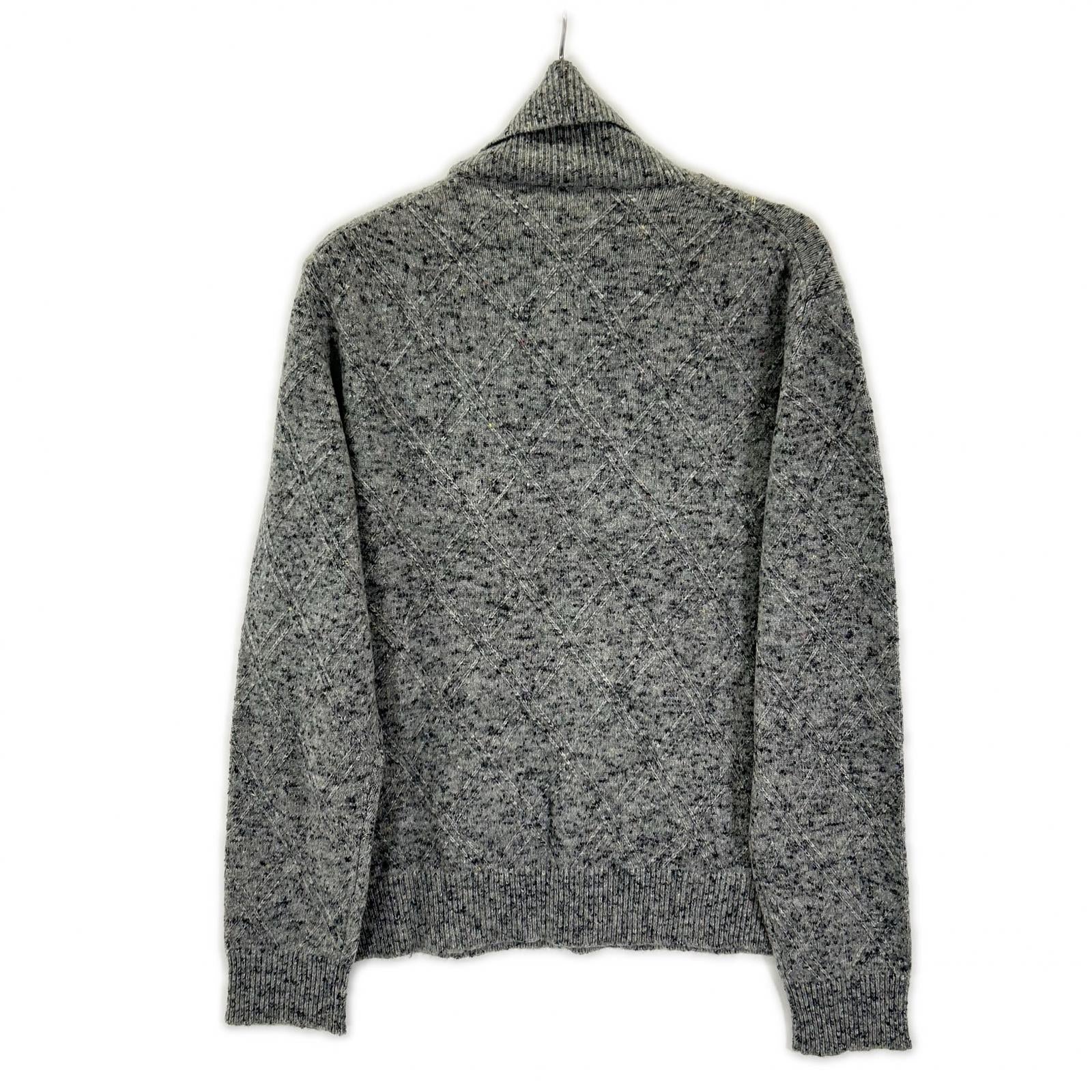 ISAIA イザイア MG7749 グレー ミドルゲージ ハイネックニット トップス