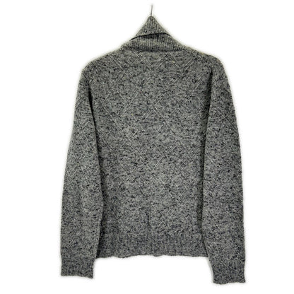 ISAIA イザイア MG7749 グレー ミドルゲージ ハイネックニット トップス
