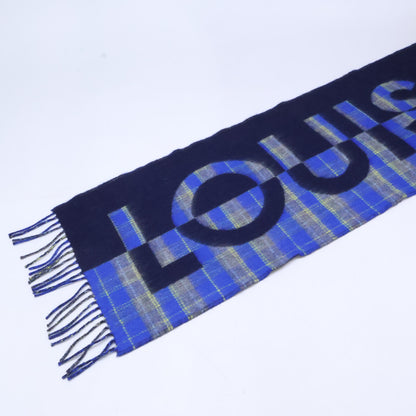 LOUIS VUITTON ルイヴィトン 【美品/国内正規】M76036 エシャルプ・チェックウィズルイ カシミヤ/ウール マフラー