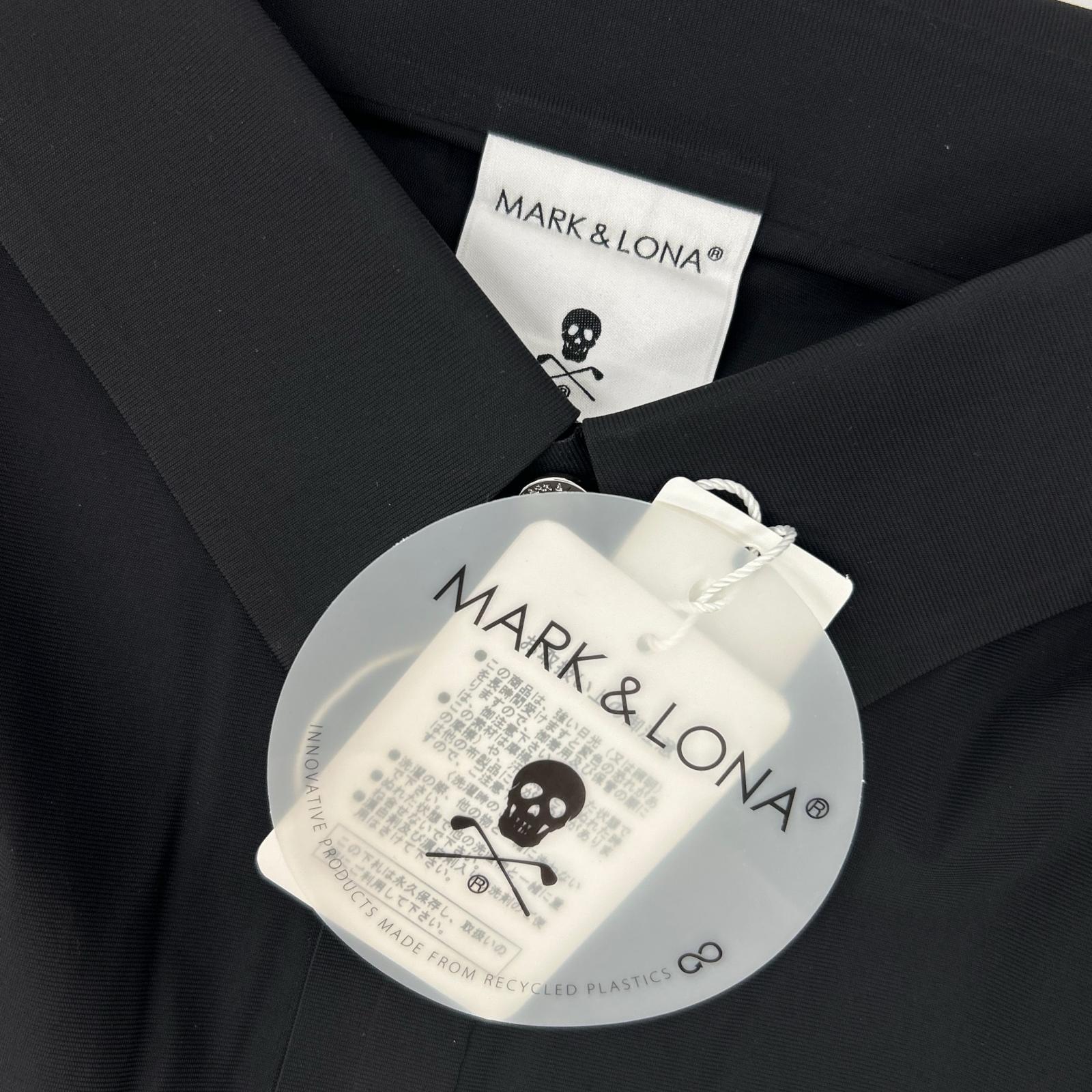 MARK&LONA マークアンドロナ MLM-2C-AP02 ブラック スカルロゴ ポロシャツ トップス