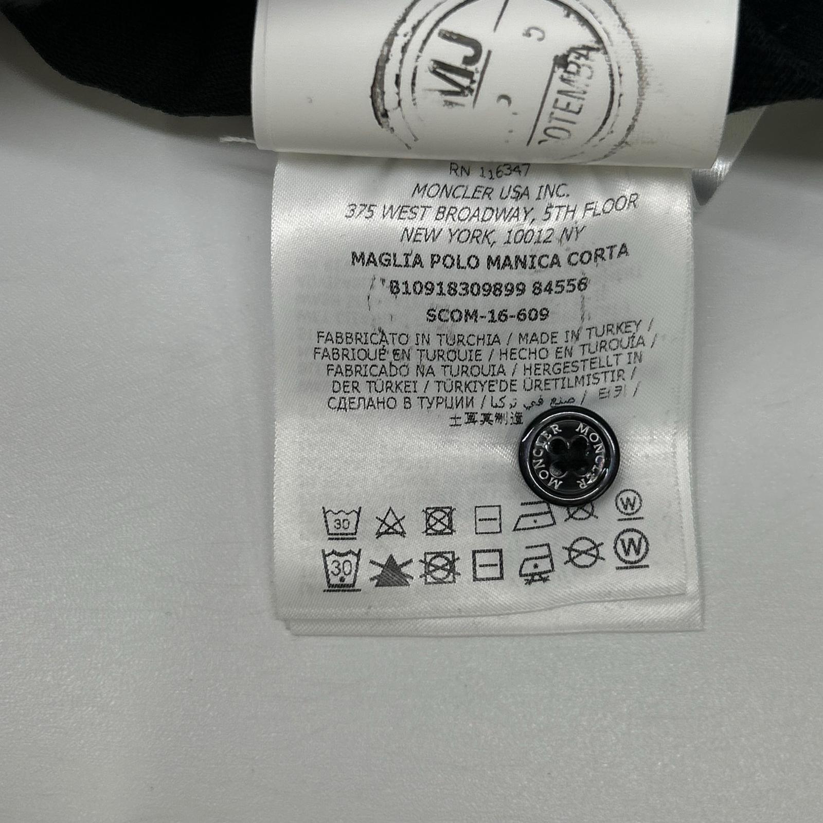 MONCLER モンクレール MAGLIA POLO ブラック ポロシャツ トップス