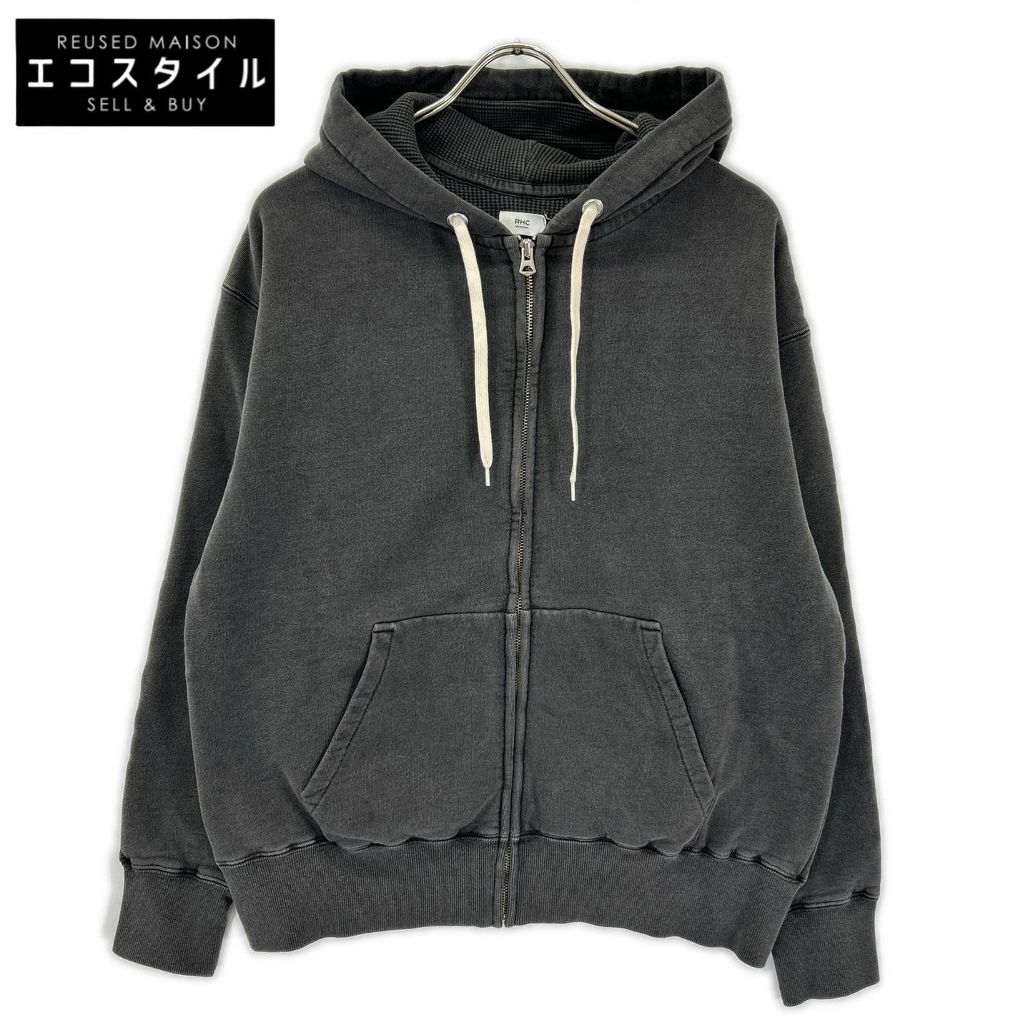 RHC アールエイチシー RRR-25SM-027 4120900006 グレー ジップアップパーカ トップス