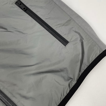 PRADA プラダ SJC568 グレー ラバーロゴ ハイブリッド ジップパーカ ジャケット