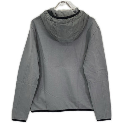 PRADA プラダ SJC568 グレー ラバーロゴ ハイブリッド ジップパーカ ジャケット