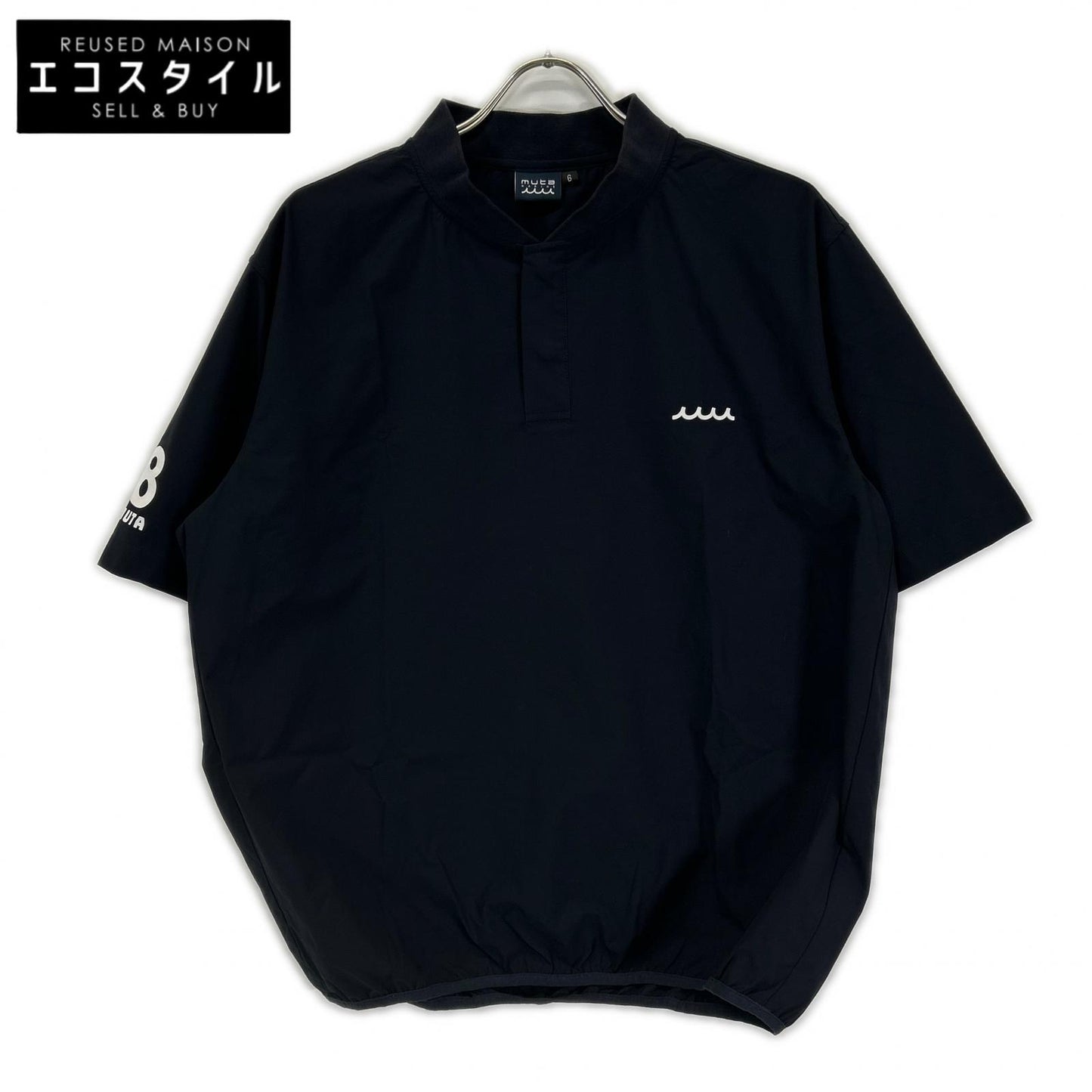 MUTA MARINE ムータマリーン YMMG-230708 ネイビー バックプリント プルオーバーシャツ トップス