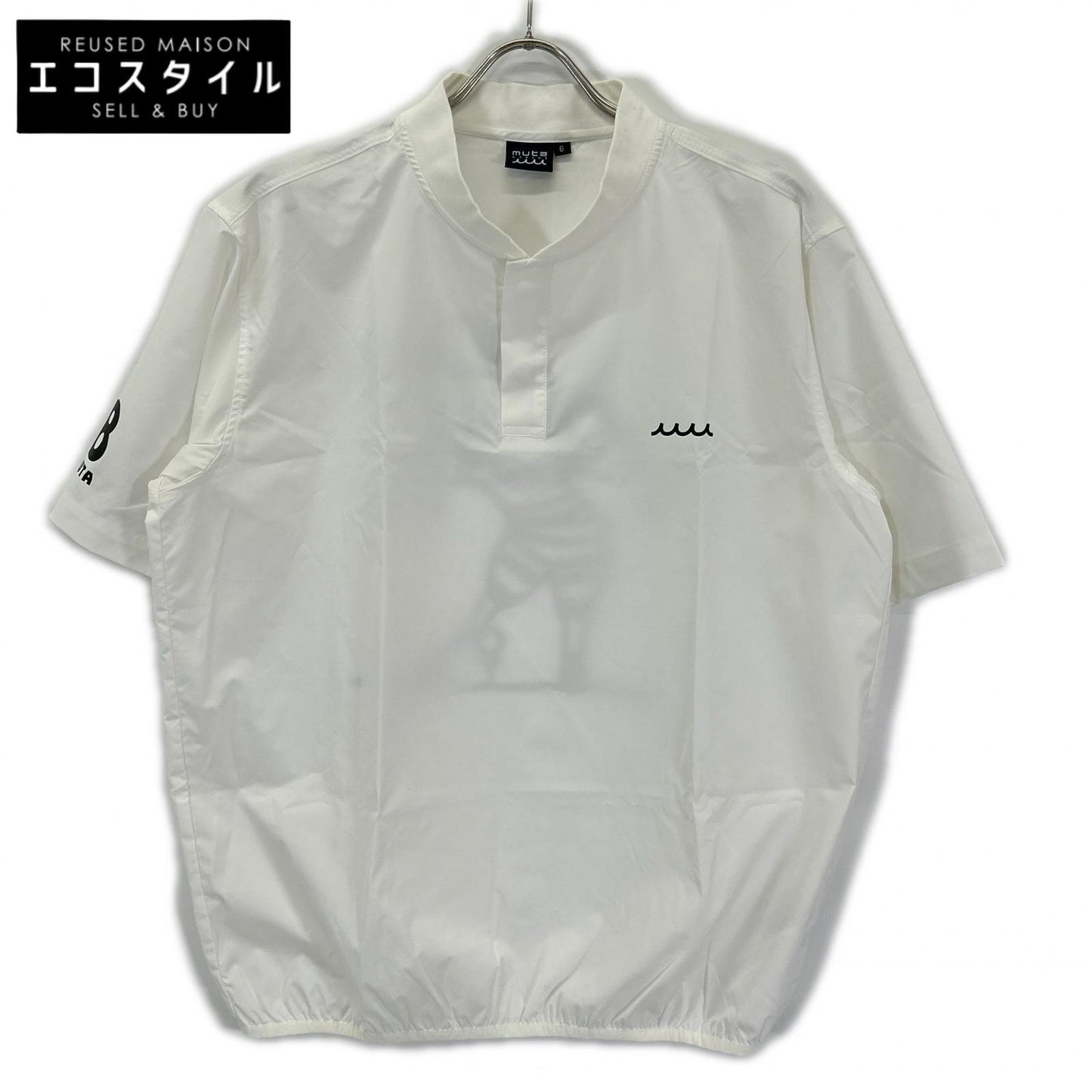 MUTA MARINE ムータマリーン YMMG-230708 ホワイト バックプリント プルオーバーシャツ トップス