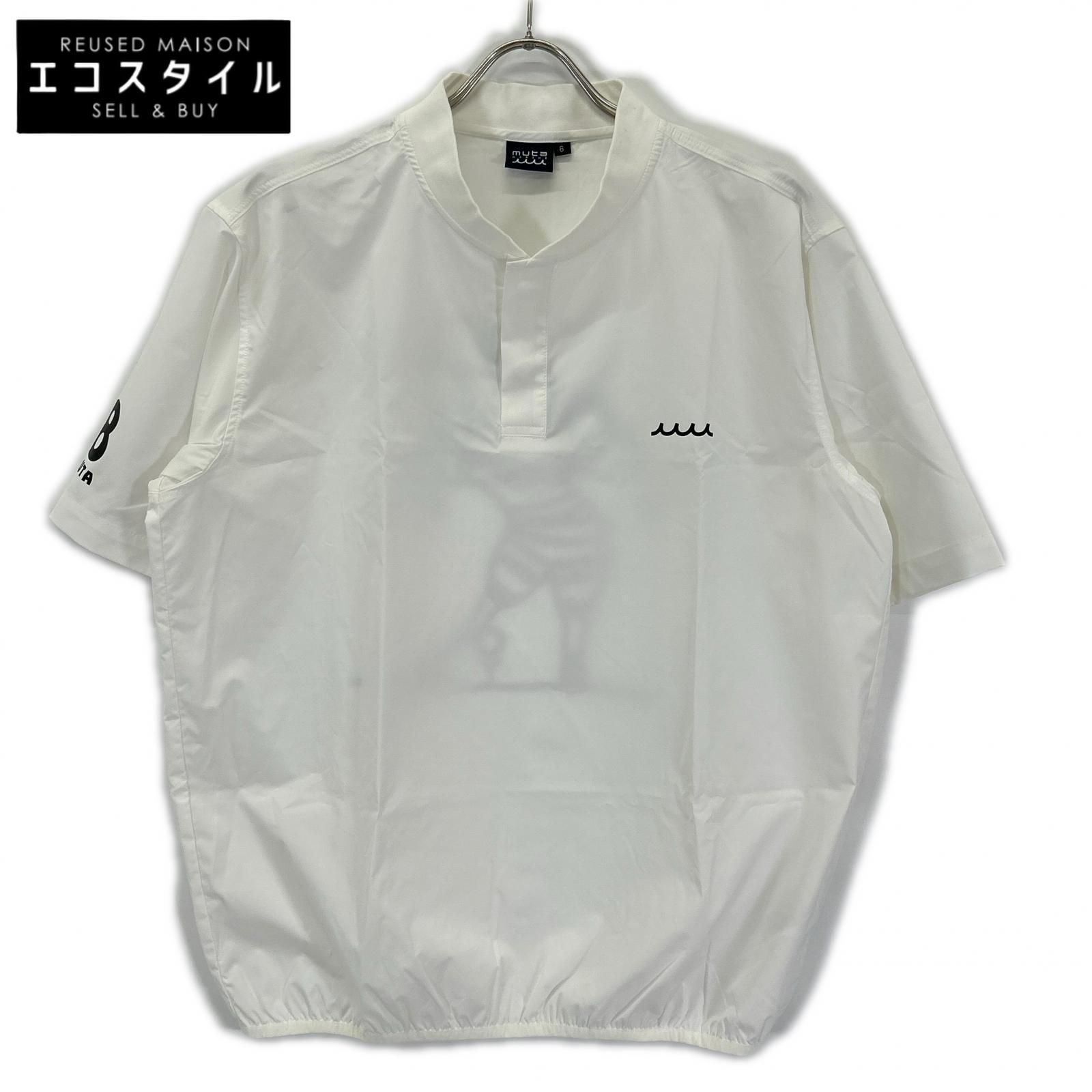 MUTA MARINE ムータマリーン YMMG-230708 ホワイト バックプリント プルオーバーシャツ トップス
