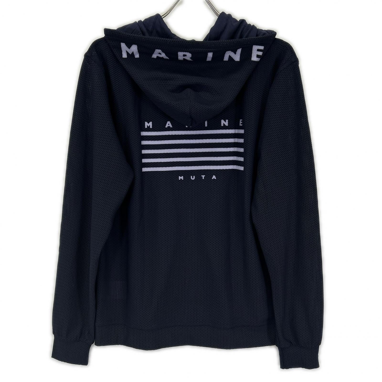 MUTA MARINE ムータマリーン YMMG-240202 ネイビー メッシュジップパーカ トップス