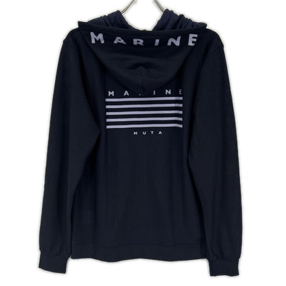 MUTA MARINE ムータマリーン YMMG-240202 ネイビー メッシュジップパーカ トップス