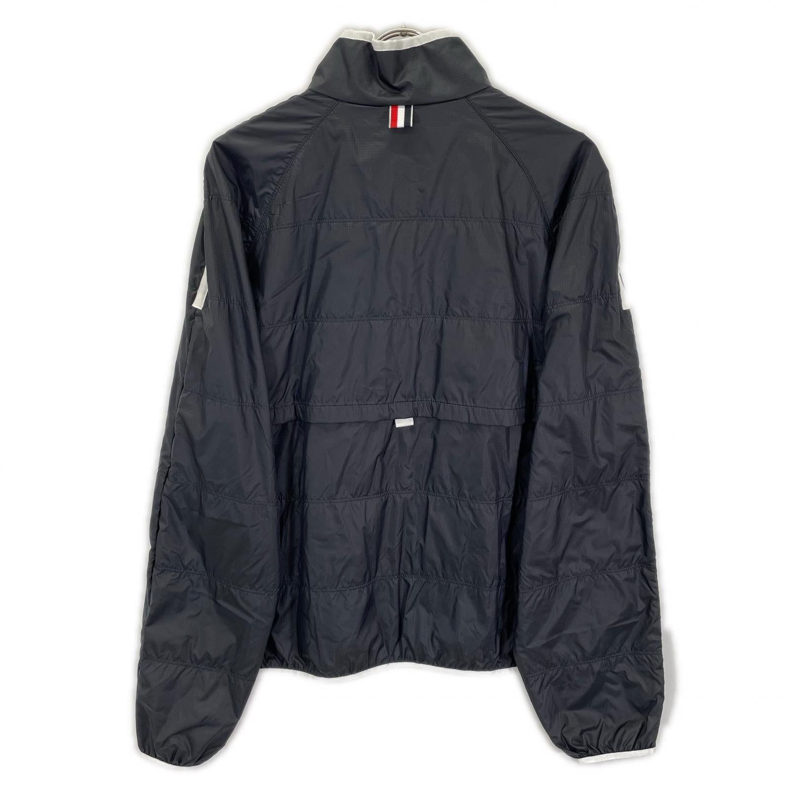 THOM BROWNE トムブラウン MJT319A-06859415 ブラック リップストップ トラックジャケット トップス