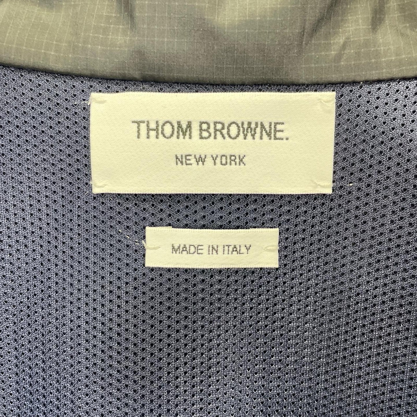 THOM BROWNE トムブラウン MJT319A-06859415 ブラック リップストップ トラックジャケット トップス