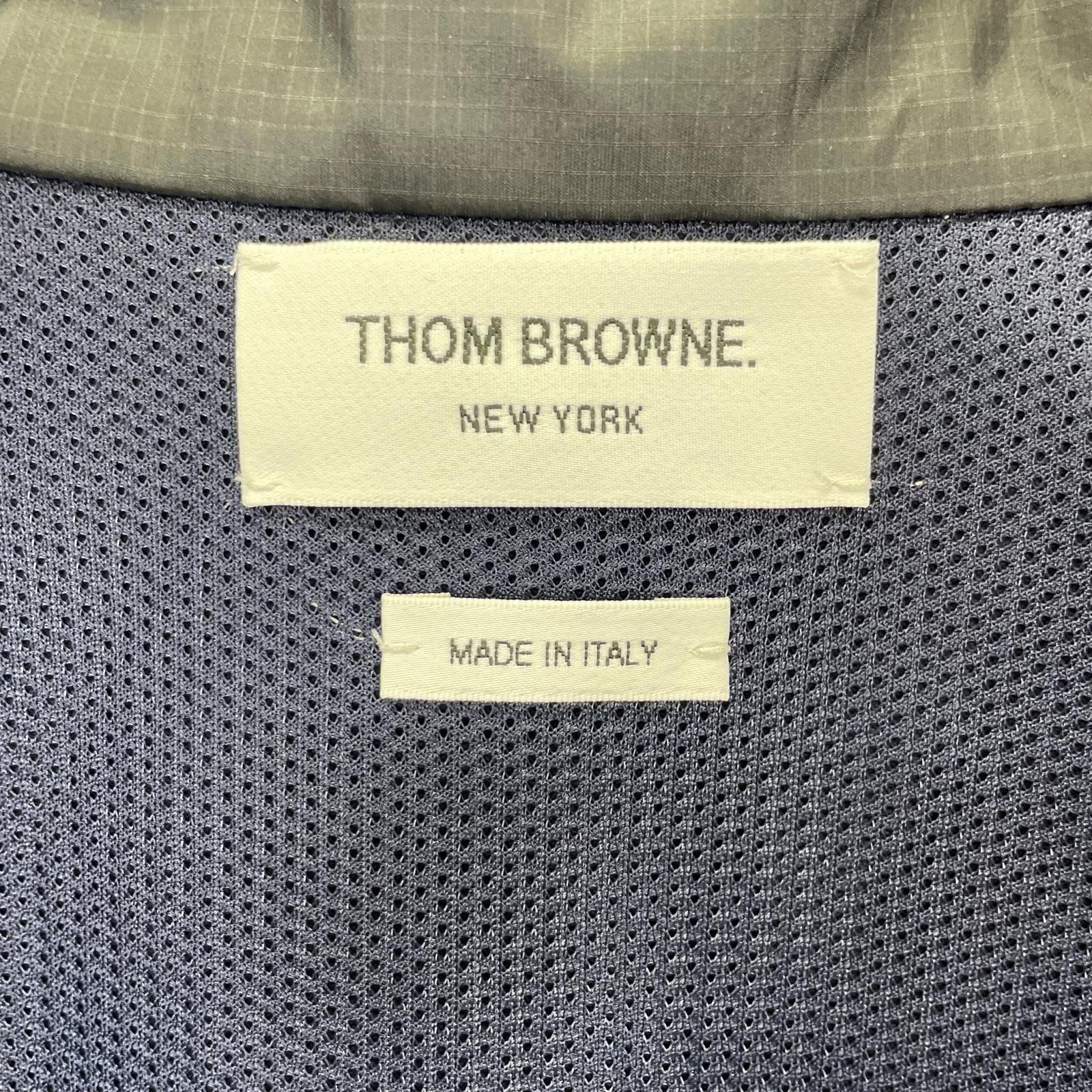 THOM BROWNE トムブラウン MJT319A-06859415 ブラック リップストップ トラックジャケット トップス