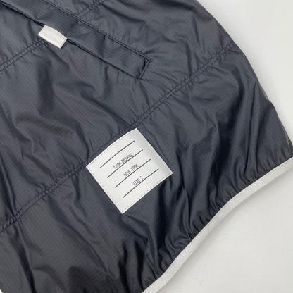 THOM BROWNE トムブラウン MJT319A-06859415 ブラック リップストップ トラックジャケット トップス