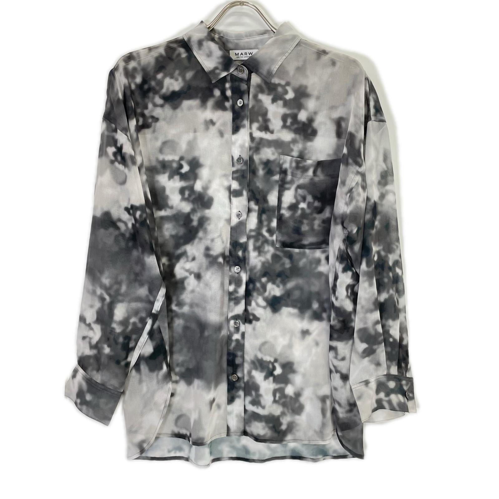 UNITED ARROWS ユナイテッドアローズ 【MARW】9111-699-0008 マーブルプリントシアーシャツ トップス
