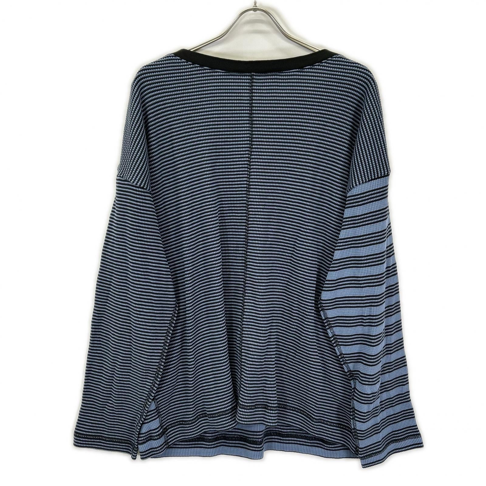Ameri アメリ RM261-2242AV ×ミラー ボーダー 2WAY ワッフルトップ トップス