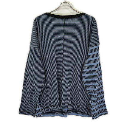 Ameri アメリ RM261-2242AV ×ミラー ボーダー 2WAY ワッフルトップ トップス
