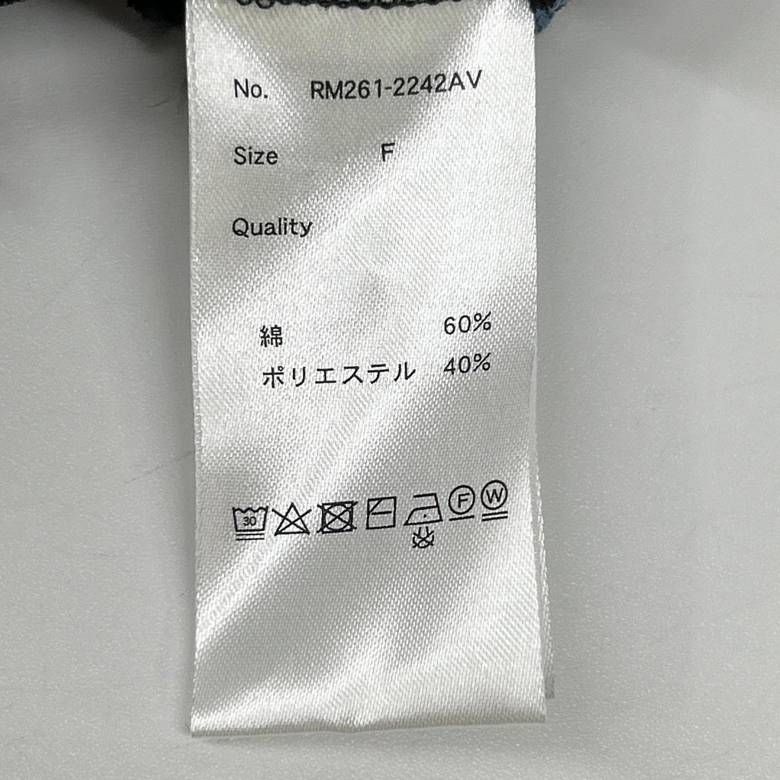 Ameri アメリ RM261-2242AV ×ミラー ボーダー 2WAY ワッフルトップ トップス