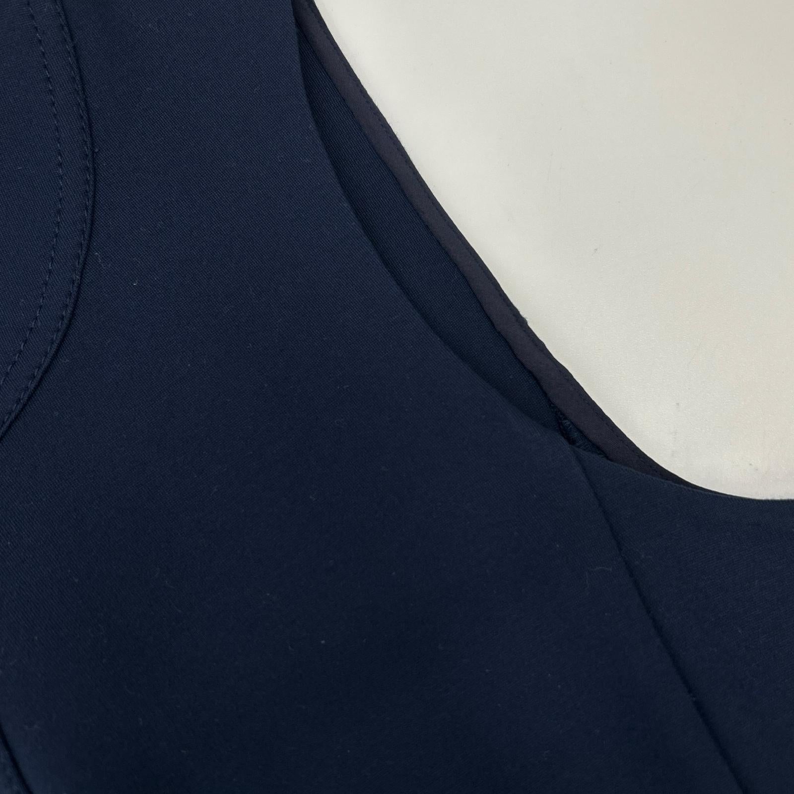 Tory Burch トリーバーチ ネイビー ハーフジップ スウェットワンピース ワンピース