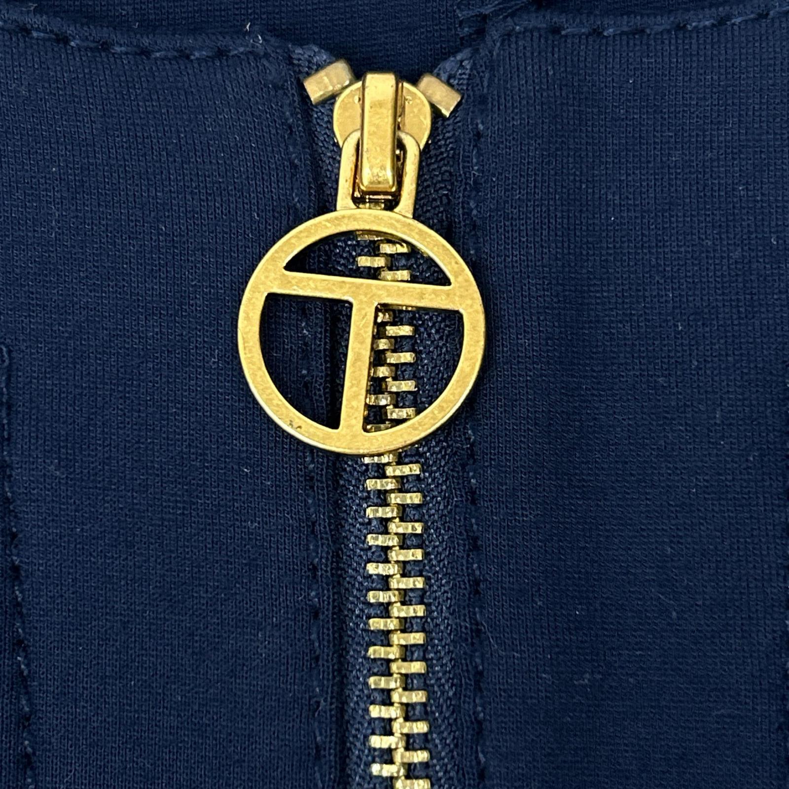 Tory Burch トリーバーチ ネイビー ハーフジップ スウェットワンピース ワンピース