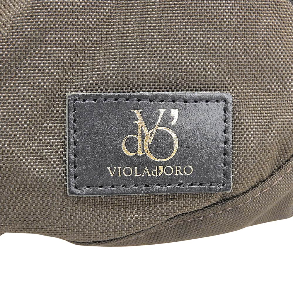 VIOLAd'ORO ヴィオラドーロ 新品同様 コンパクト見せ ボディー バッグ ボディバッグ レディース ブラウン V-2117 ボディバッグ