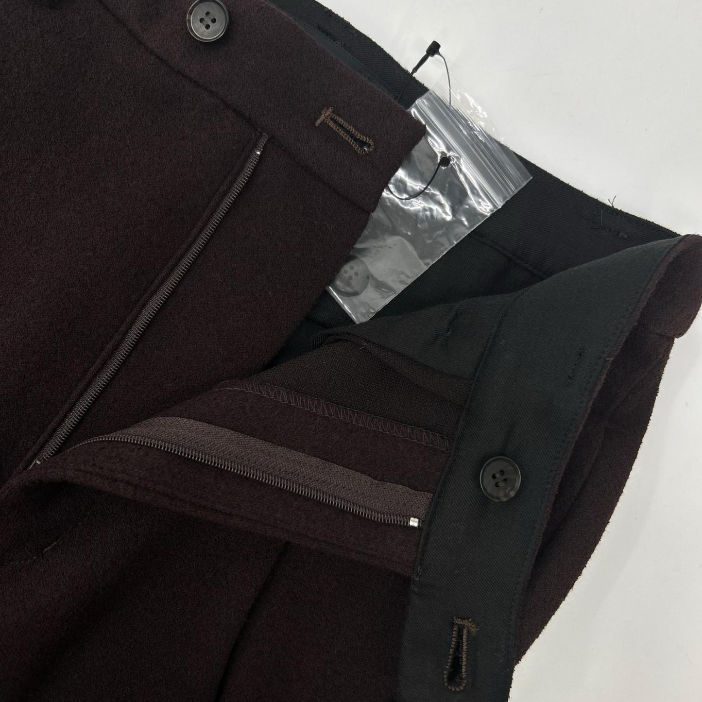 MUNICH ミューニック MN222P38 ブラウン ポリエステルスポンジツイルワイドカーブパンツ ボトムス