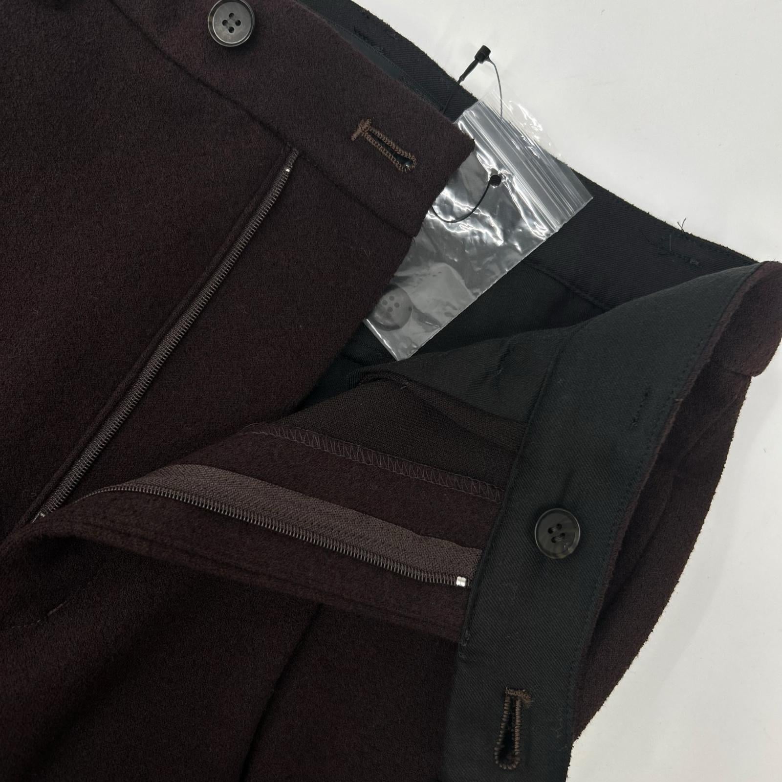 MUNICH ミューニック MN222P38 ブラウン ポリエステルスポンジツイルワイドカーブパンツ ボトムス