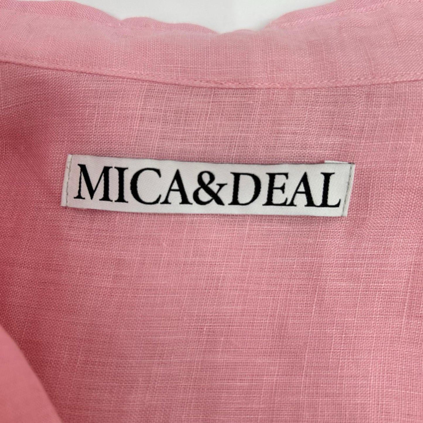 MICA & DEAL マイカアンドディール 0125101057 ピンク リネンシャツ トップス
