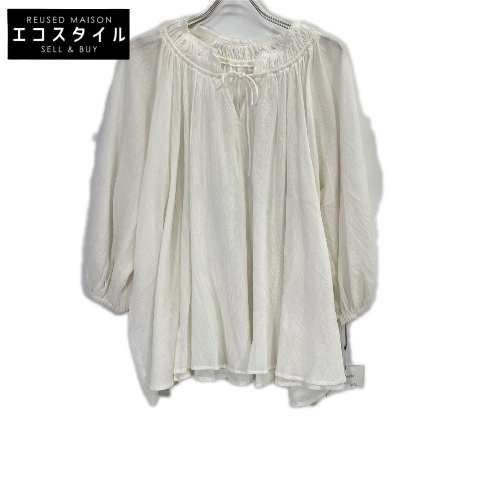 MICA & DEAL マイカアンドディール 0123201135 シアー コットンクレープ 大人甘ブラウス トップス