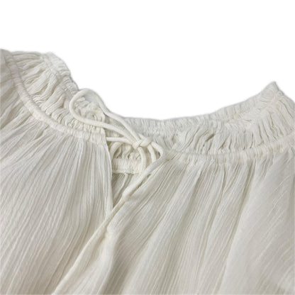 MICA & DEAL マイカアンドディール 0123201135 シアー コットンクレープ 大人甘ブラウス トップス