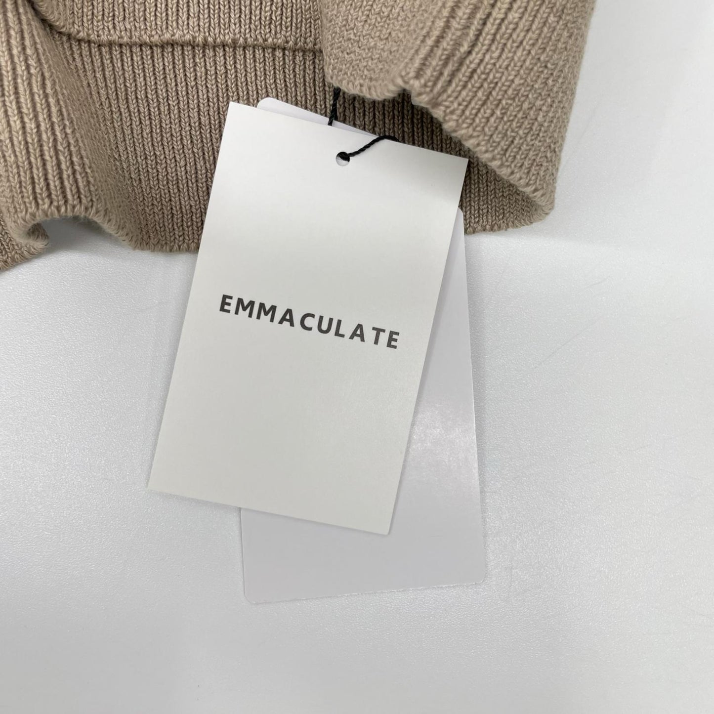 emmaculate エマキュレイト 2252K-01335 10G片畦Vネックニット トップス