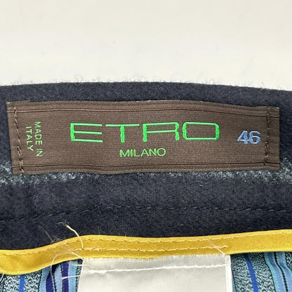 ETRO エトロ 102-10545-0072 ネイビー ストライプ イージートラウザー ボトムス
